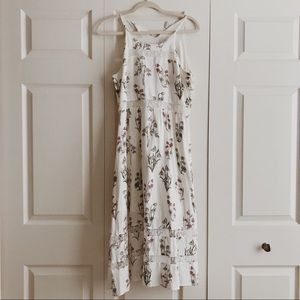 Disney Midi white floral dress